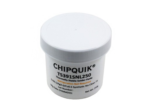 Pâte de soudure sans plomb Chipquik TS391SNL250