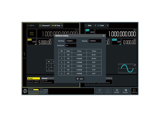 Option logicielle MTONE - Rigol DG5000 Pro
