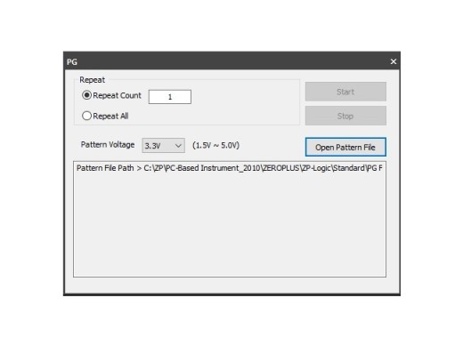 Option générateur de motifs Zeroplus pour LAP-C Pro 16064M