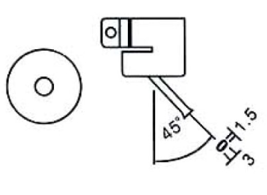 Nozzle gebogen 3mm