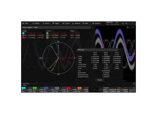 Siglent SDS5000X HD series 3-phase power analysis option