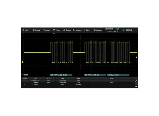 Siglent SDS5000X HD series MIL-STD-1553B trigger & decode option