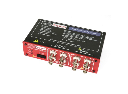 QuantAsylum QA403 audio analyzer bird view