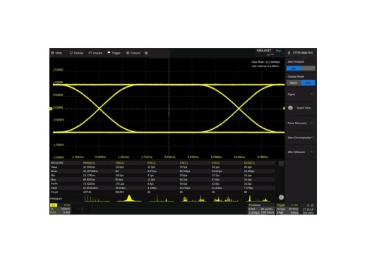 Siglent SDS6000L Option diagramme de l'œil/analyse de gigue