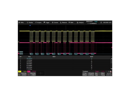 Option de déclenchement et de décodage Siglent SDS6000L FlexRay