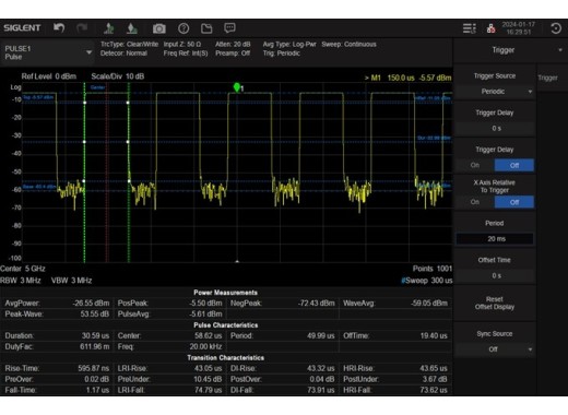 Licence du logiciel Siglent SSA5000-PU
