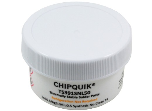 Pâte de soudure sans plomb Chipquik TS391SNL50