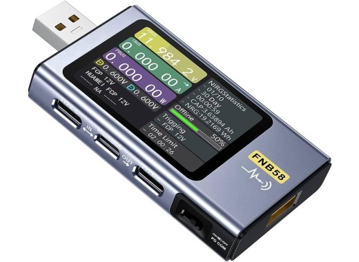 Testeur USB Fnirsi FNB58 avec Bluetooth
