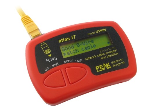 Analyseur de câbles de réseau informatique Atlas Peak Electronics UTP05