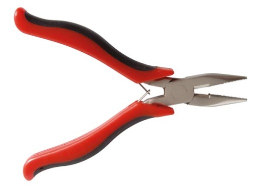 Halfround nose pliers with side cutters 122mm