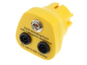 Fiche de mise à la terre ESD avec connecteur banane