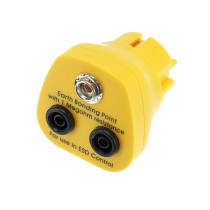 Fiche de mise à la terre ESD avec connecteur banane