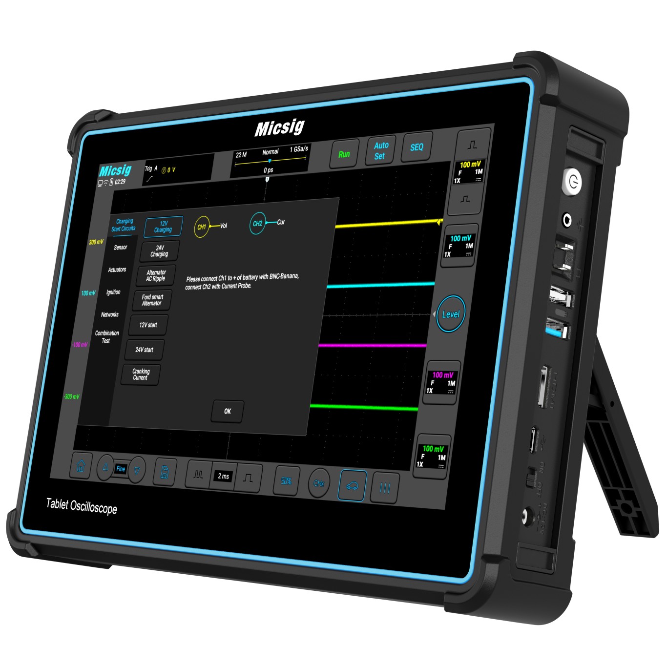Oscilloscope automobile Micsig ATO2002
