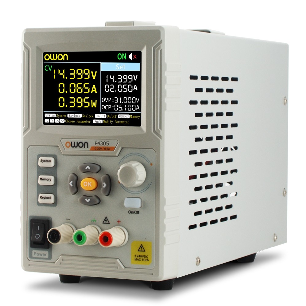 RUZIZAO Alimentation Laboratoire Réglable 120V 3A DC - Affichage LED 4 Chiffres, Port USB 5V/2A