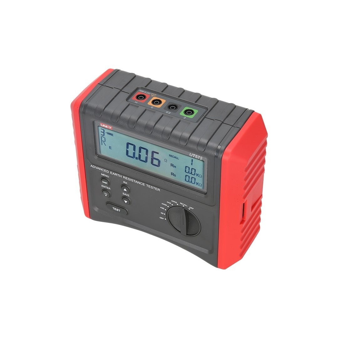 Earth Ground Tester Meter, 2000 Digitales Erdungswiderstandsmessgerät mit LCD-Anzeige und