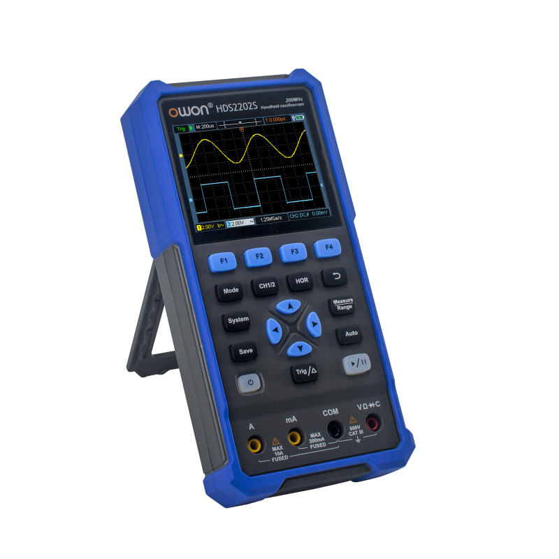 OWON HDS2202S - Oscilloscopio a 2 canali, larghezza di banda 20000 MHz, multimetro OSC DMM generatore di forma d'onda