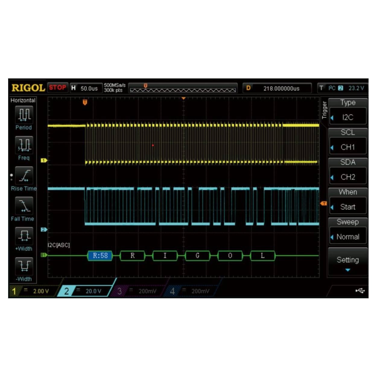 Rigol DHO5000 SENT signal decoder option