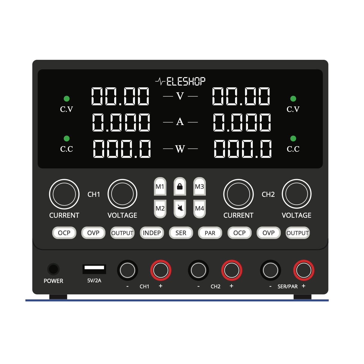 ELE-PSU3005D labvoeding