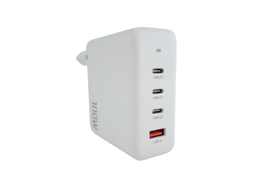 100W USB-C lader met 4 poorten