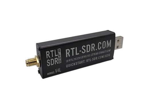RTL-SDR Blog V4L SDR dongle front left