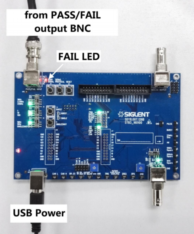 Siglent STB 3 demo breadboard