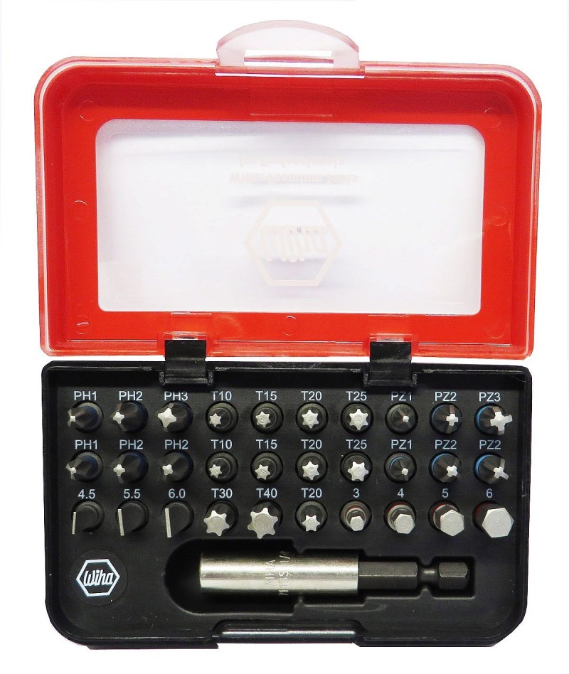 Wiha 79791-07 31-delige bitbox met gekleurde ringen