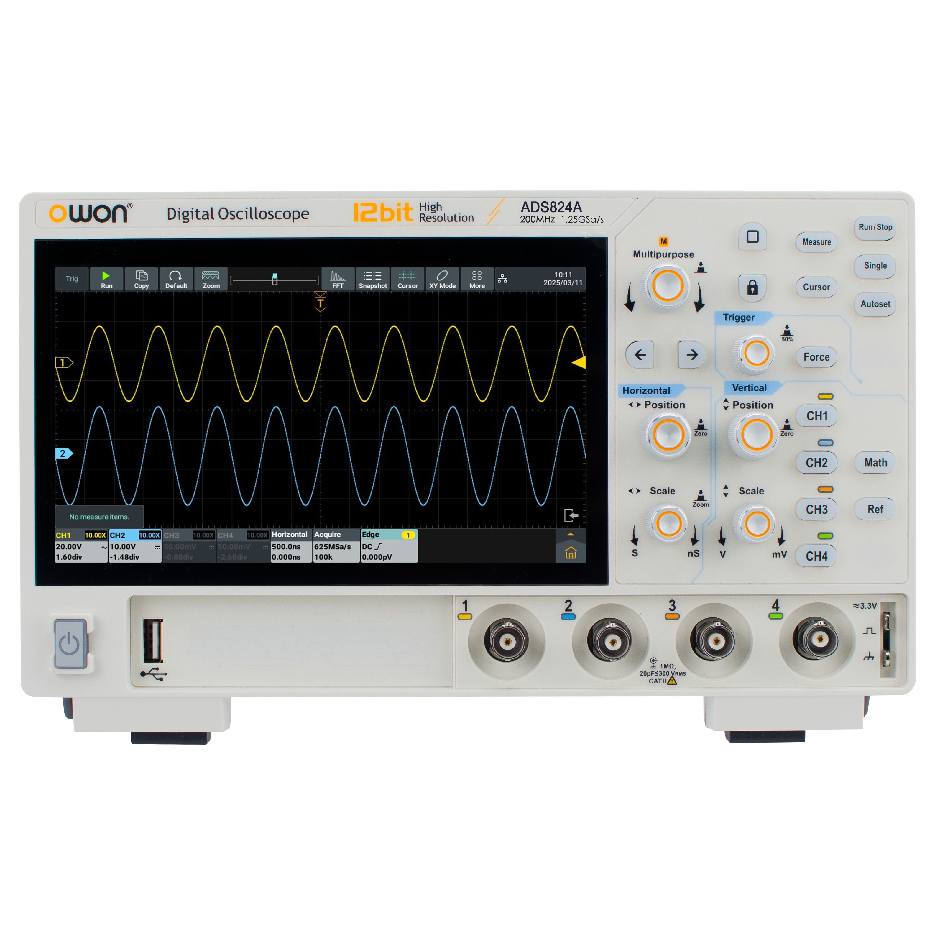 Owon ADS824A oscilloscope