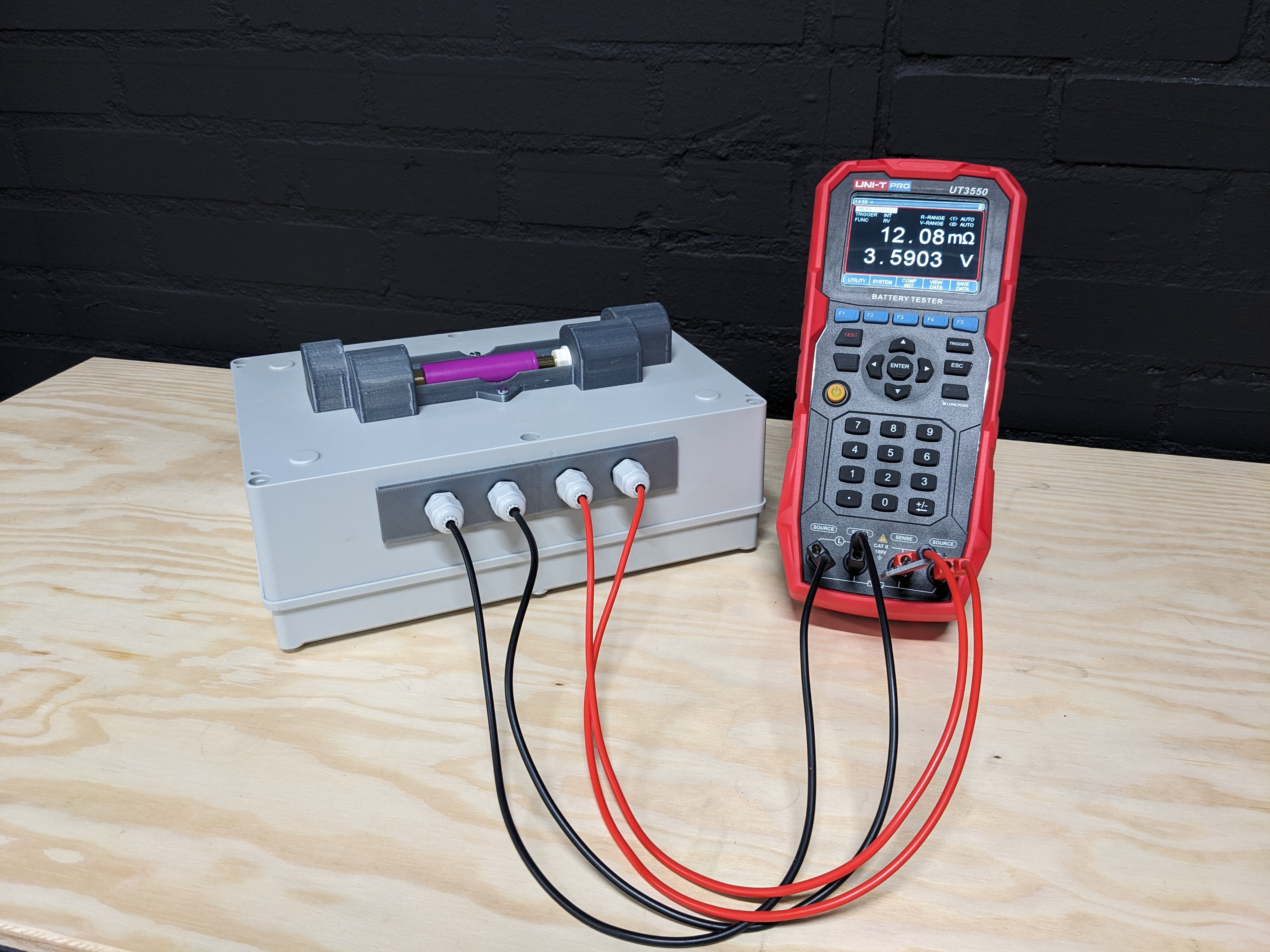 Custom battery-tester