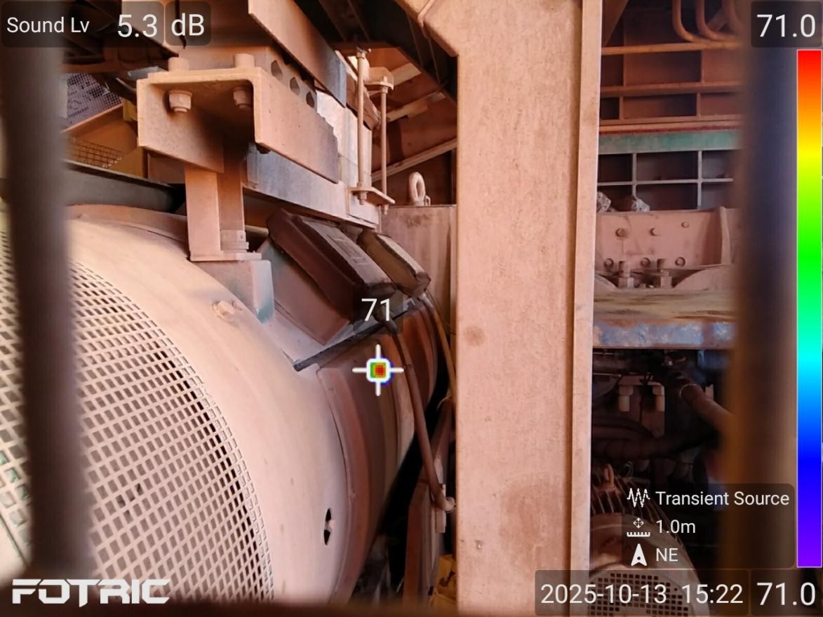 Inspection des roulements à l'aide d'une caméra acoustique