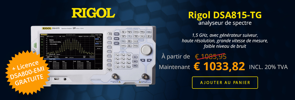 Analyseur de spectre Rigol DSA815-TG